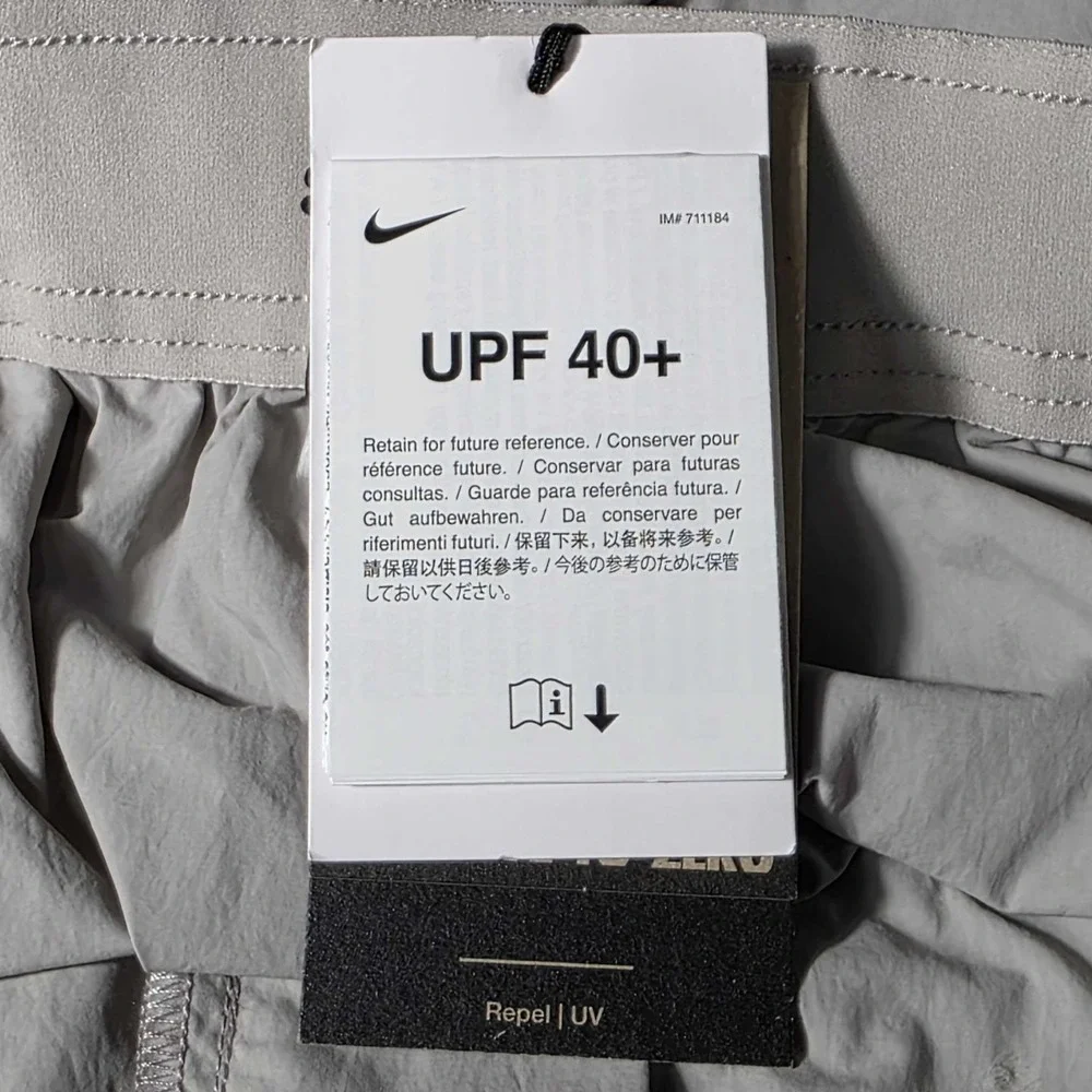 Nike ACG Orb Weaver UV Repel Oversized Shorts Men's Large Grey NWT HJ2887-009